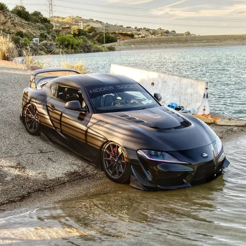 VR Style Carbon Fiber Front Hood - Toyota A90 GR Supra