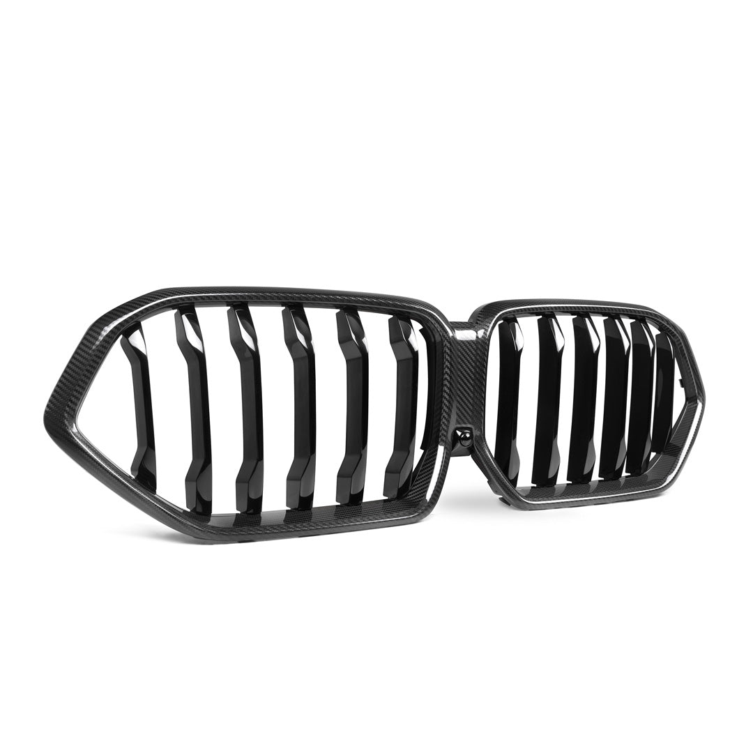Carbon Fiber Single Slats Front Grille - BMW G06 X6 & F96 X6M
