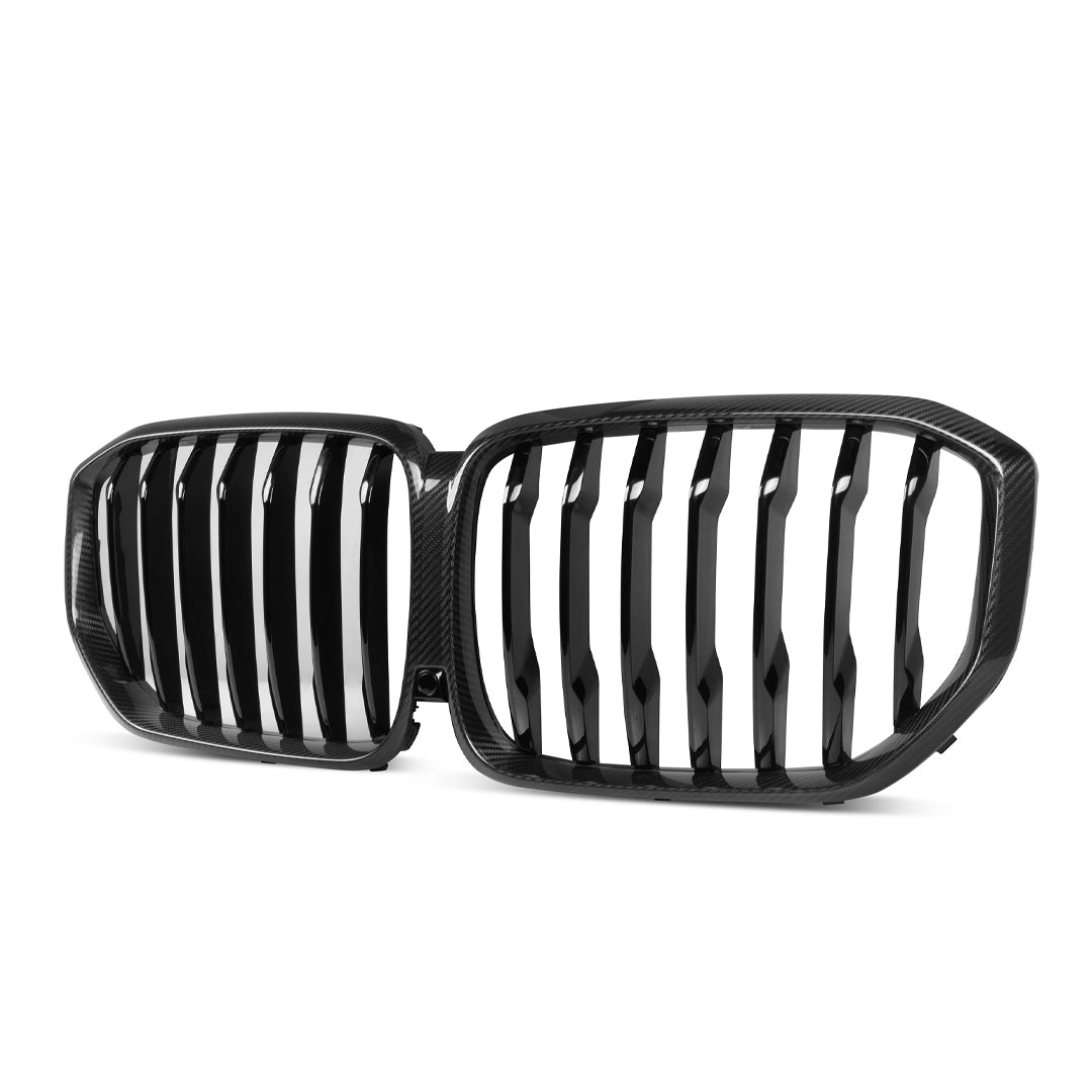 Single Slat Carbon Fiber Front Grille - BMW G05 X5 Pre-LCI