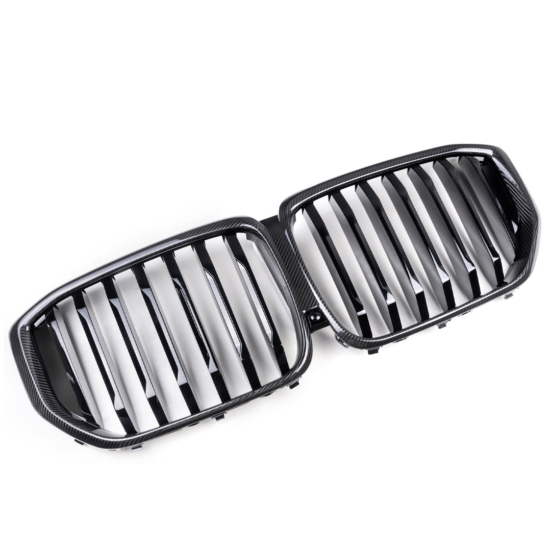 Single Slat Carbon Fiber Front Grille - BMW G05 X5 Pre-LCI