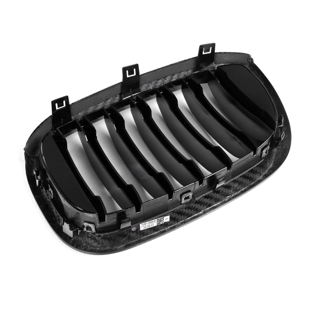 Single Slat Carbon Fiber Front Grilles - BMW F97 X3M F98 X4M Pre-LCI