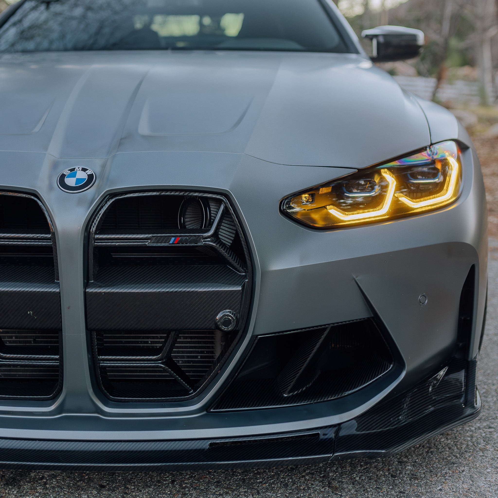 CSL Style Carbon Fiber Front Grilles - BMW G80 M3 & G82/G83 M4