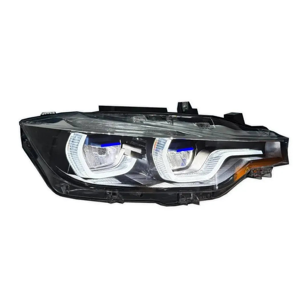 LCI Ikon Style LED Headlights with White/Yellow DRL - BMW F30 3 Series