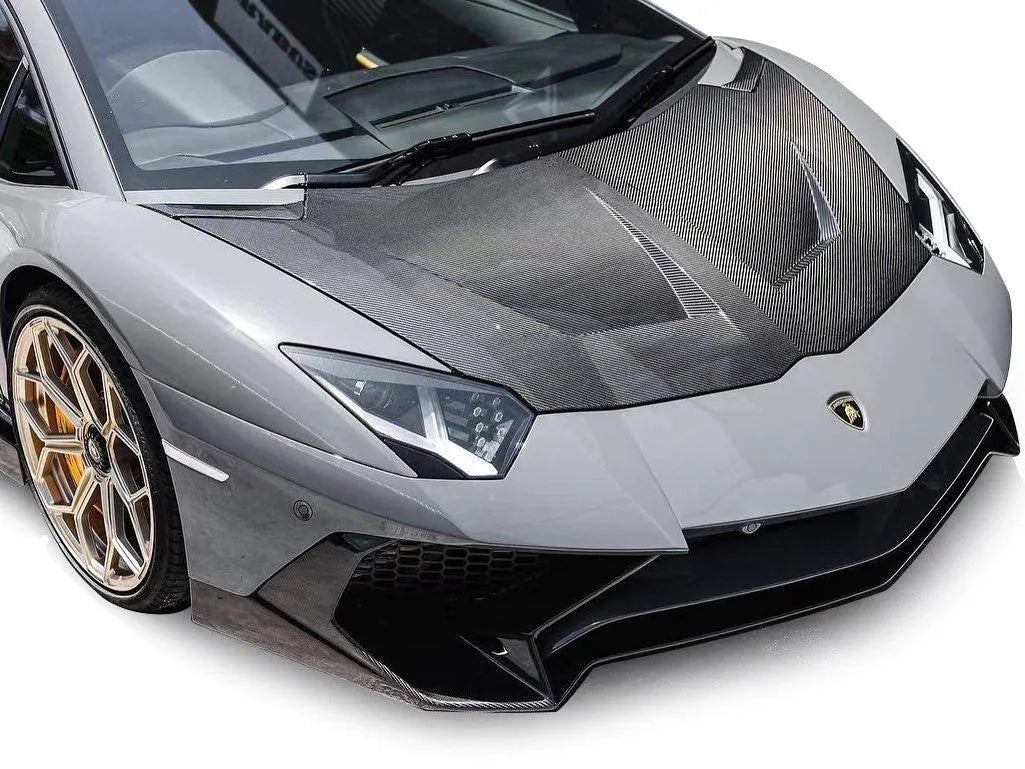 1016 Style Carbon Fiber Front Hood - Lamborghini Aventador