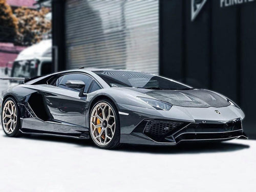 1016 Style Carbon Fiber Front Hood - Lamborghini Aventador