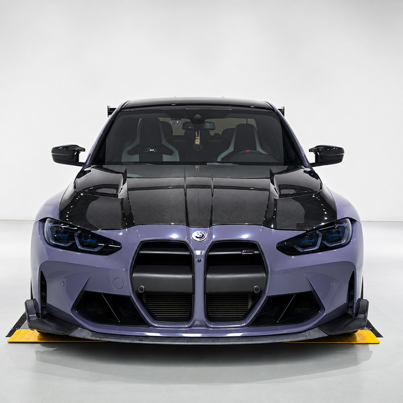 AD V2 Style Carbon Fiber Front Hood - BMW G80 M3 & G82/G83 M4