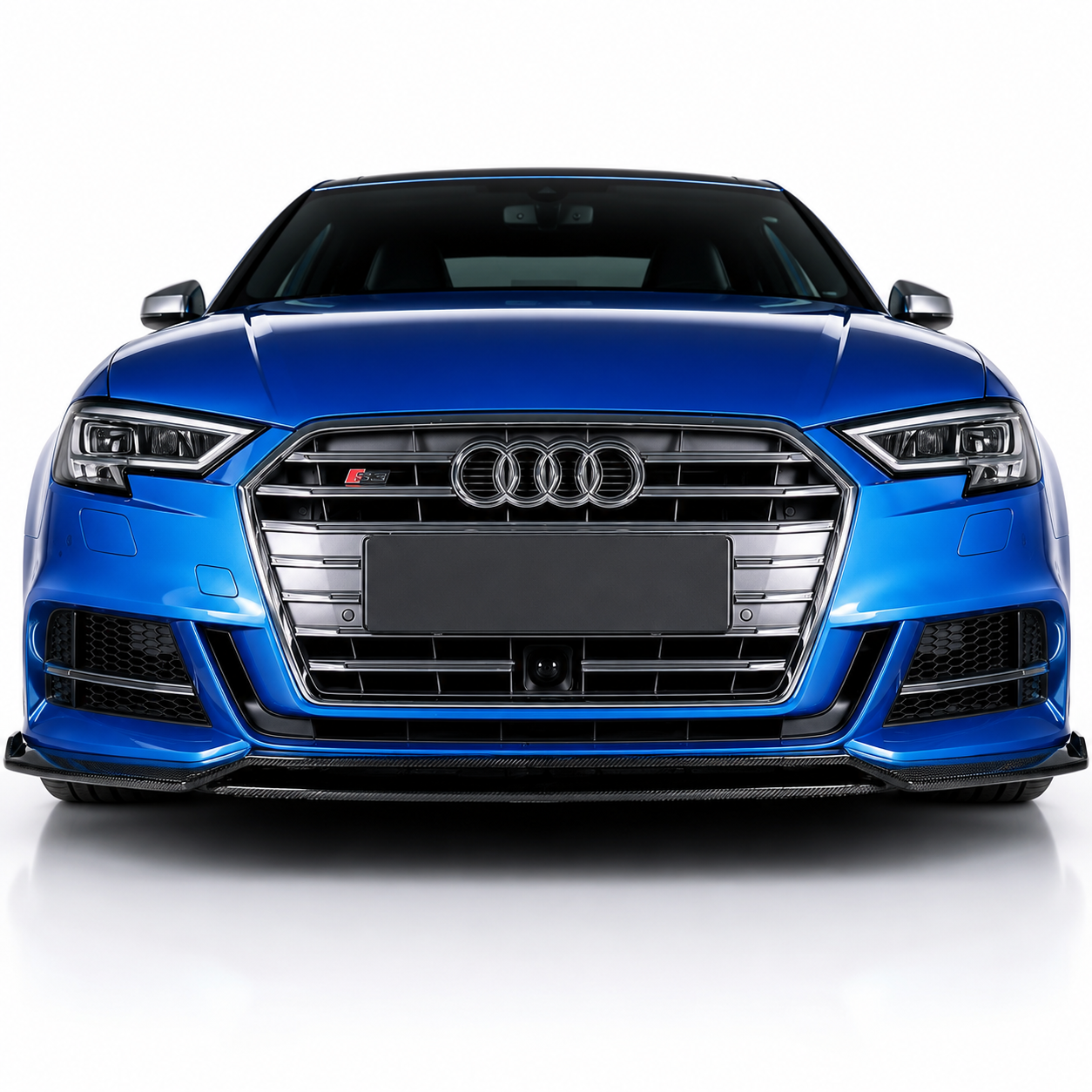 KB Style Carbon Fiber Front lip - Audi S3 / A3 8V.5 S Line