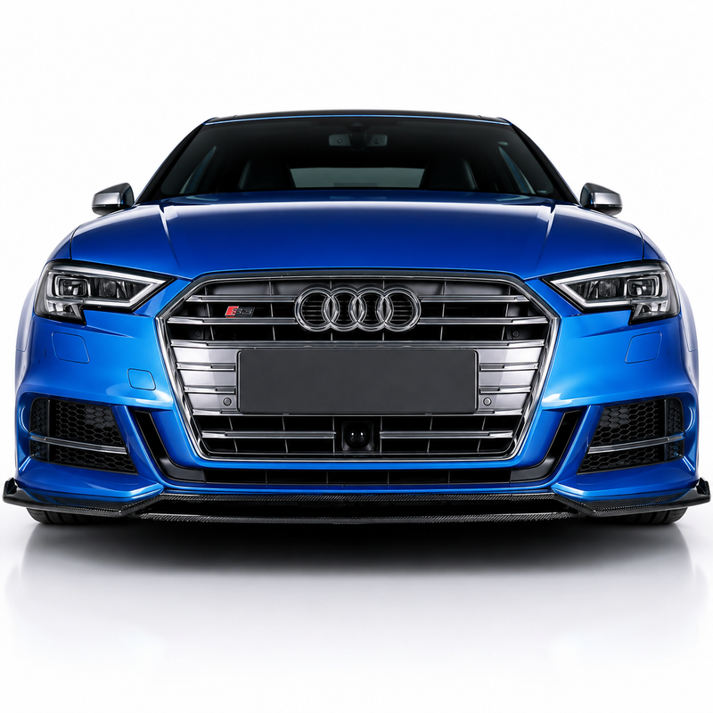 KB Style Carbon Fiber Front lip - Audi S3 / A3 8V.5 S Line