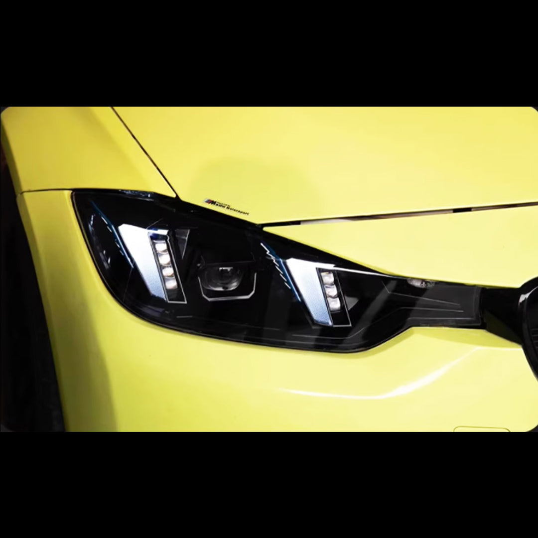 2025 LCI Style LED Headlight With Duo Color DRL - BMW F80 M3 & F30 3 Series