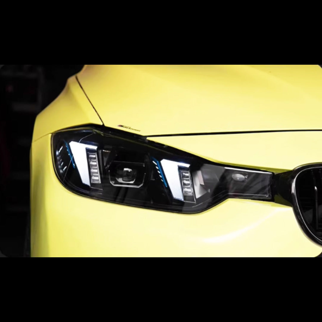 2025 LCI Style LED Headlight With Duo Color DRL - BMW F80 M3 & F30 3 Series