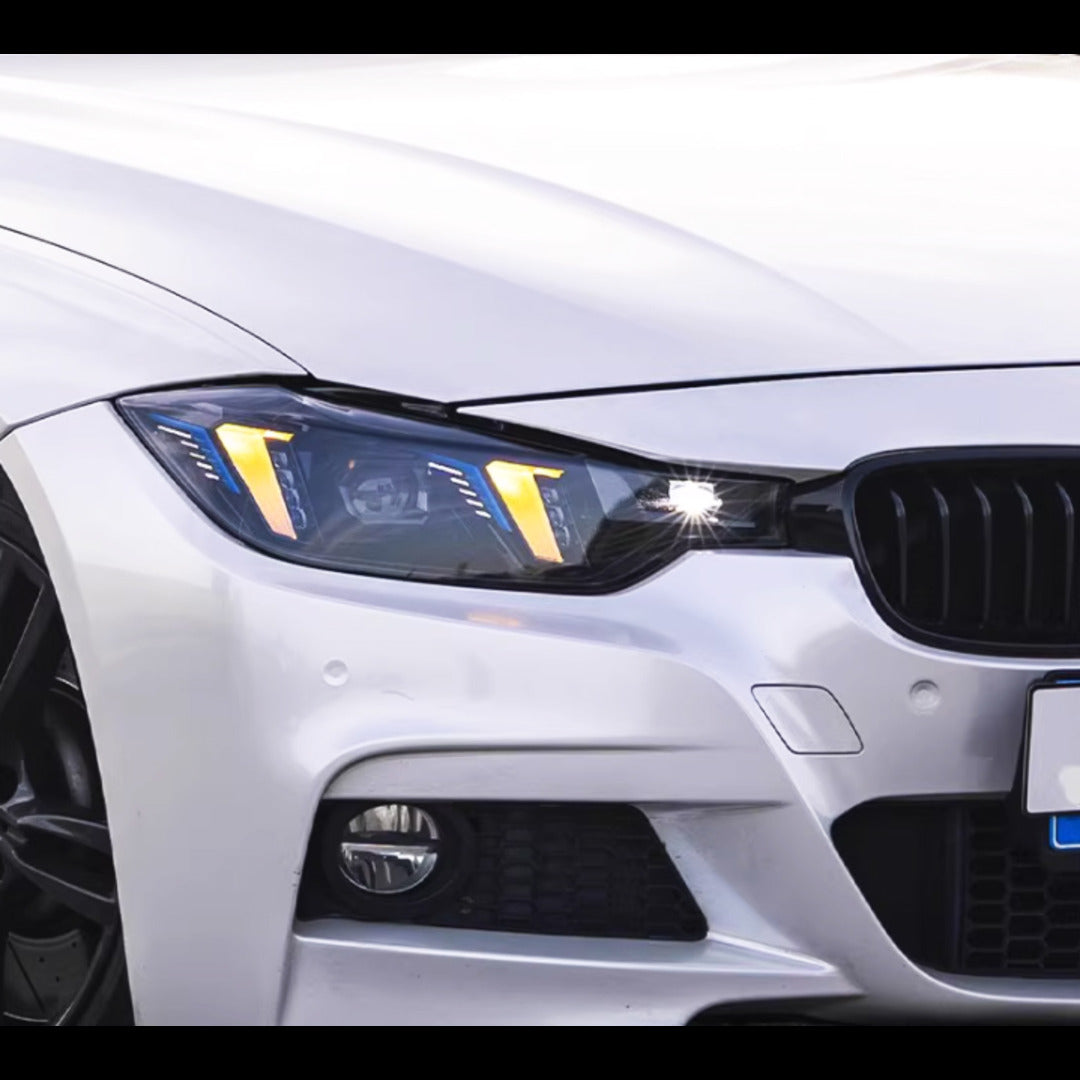 2025 LCI Style LED Headlight With Duo Color DRL - BMW F80 M3 & F30 3 Series
