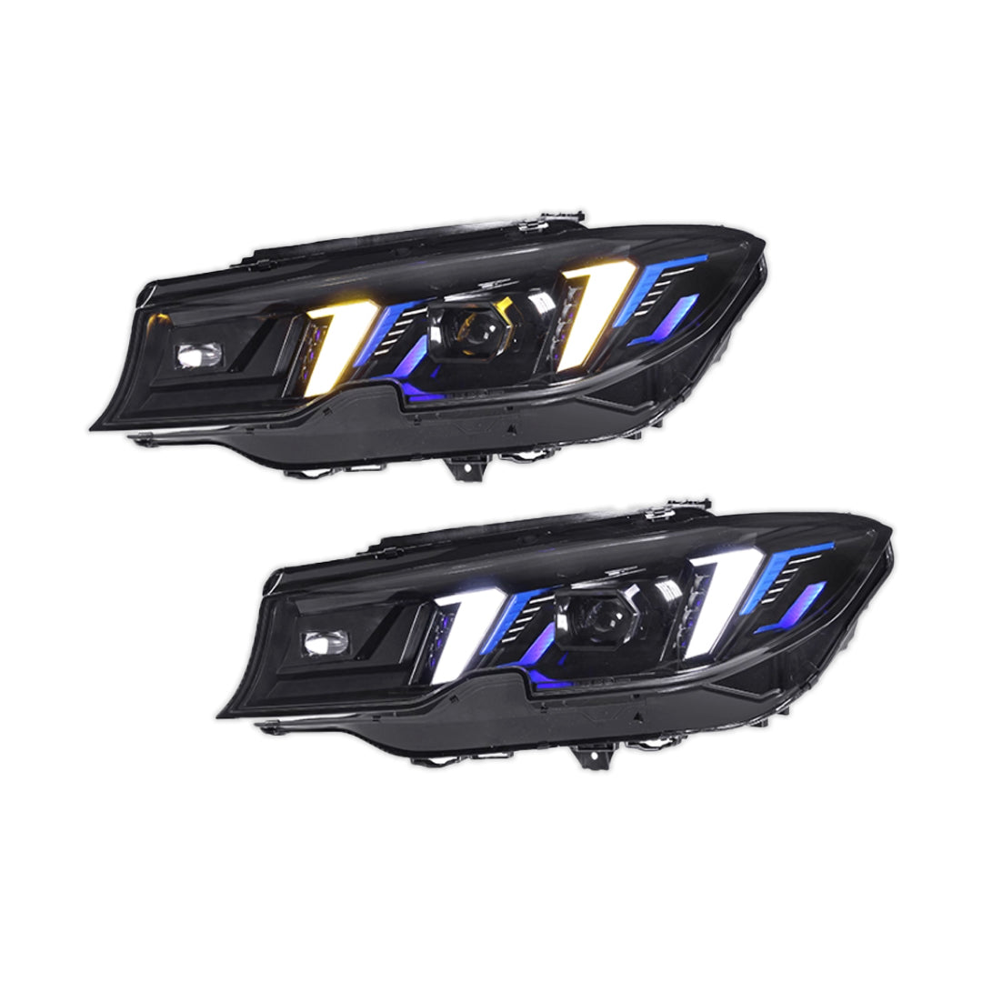 2025 LCI Style LED Headlight With Duo Color DRL - BMW G20 3 Series