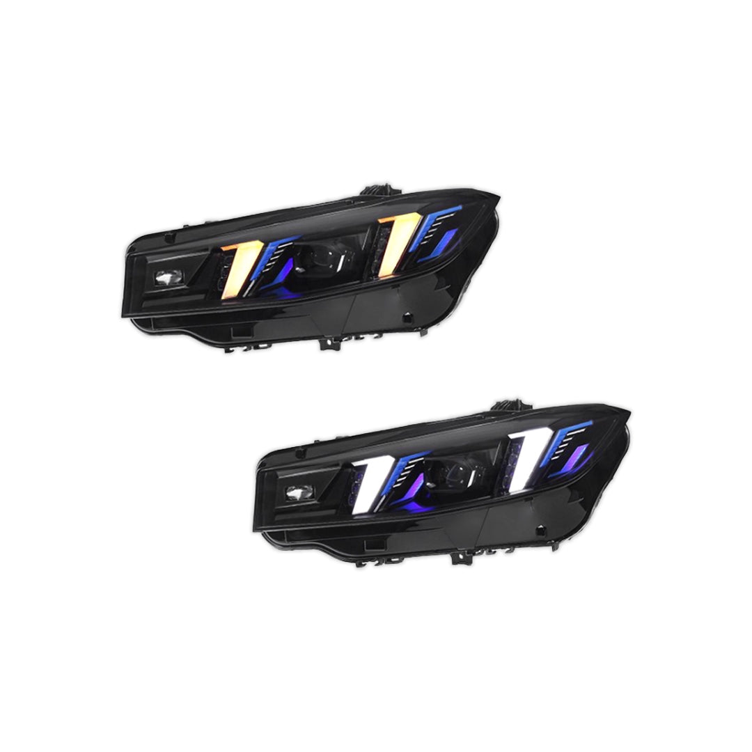 2025 LCI Style LED Headlight With Duo Color DRL - BMW G20 3 Series
