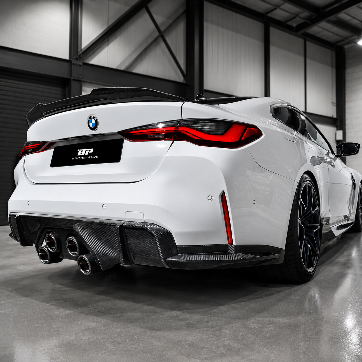 MP Exhaust Style Carbon Fiber Rear Diffuser - BMW G80 M3 & G82/G83 M4