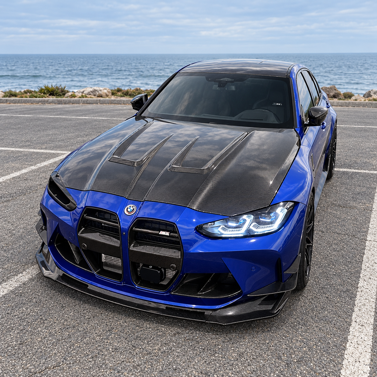 Carbon Fiber Headlight Delete Air Intake - BMW G80 M3 & G82/G83 M4 & G22/G23 M440i