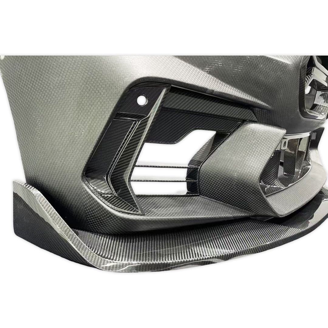AD Style Full Carbon Fiber Front Bumper - BMW G87 M2
