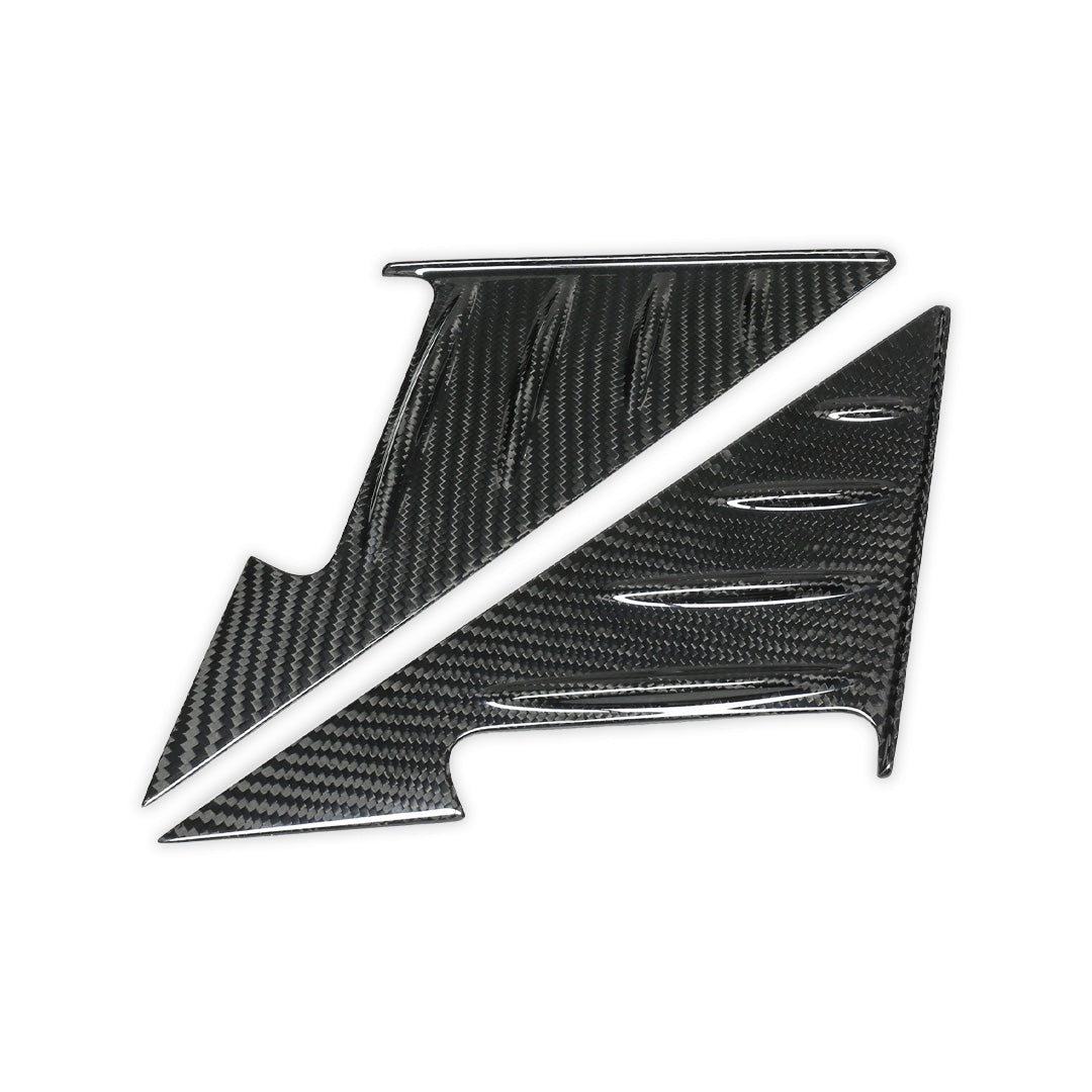 Carbon Fiber A-pillar Triangle Cover Trim Set - BMW G42 2 Series & G87 M2