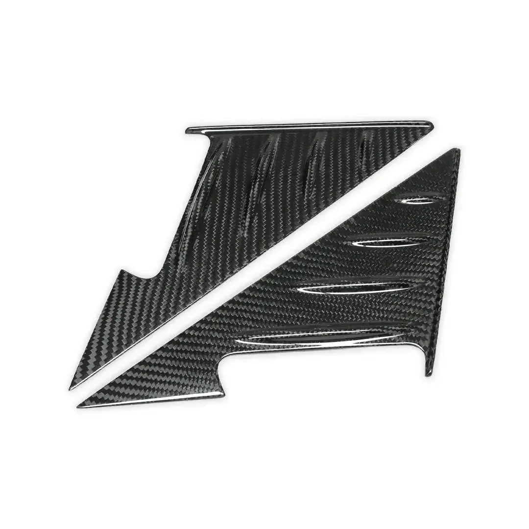 Carbon Fiber A-pillar Triangle Cover Trim Set - BMW G42 2 Series & G87 M2