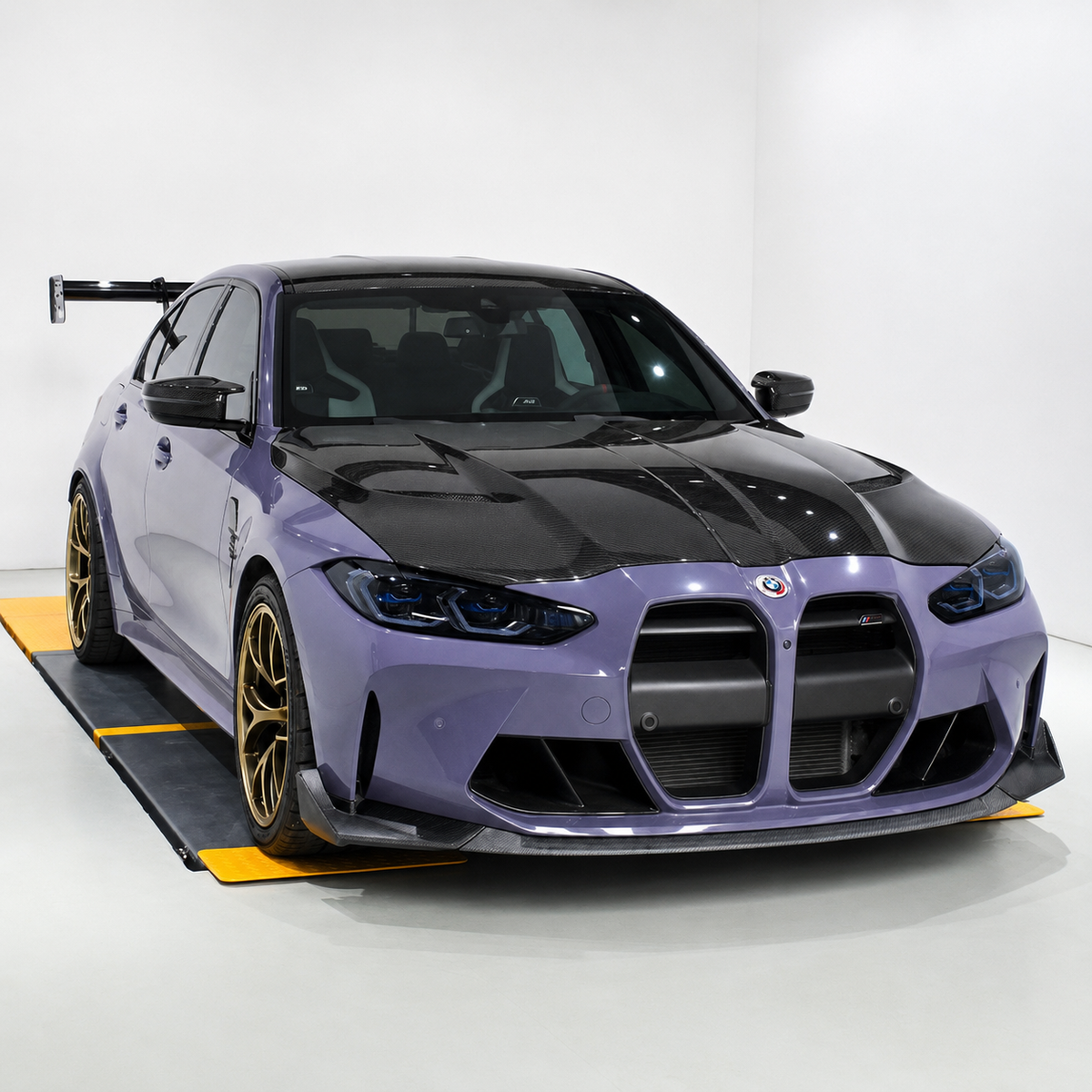 AD V2 Style Carbon Fiber Front Hood - BMW G80 M3 & G82/G83 M4