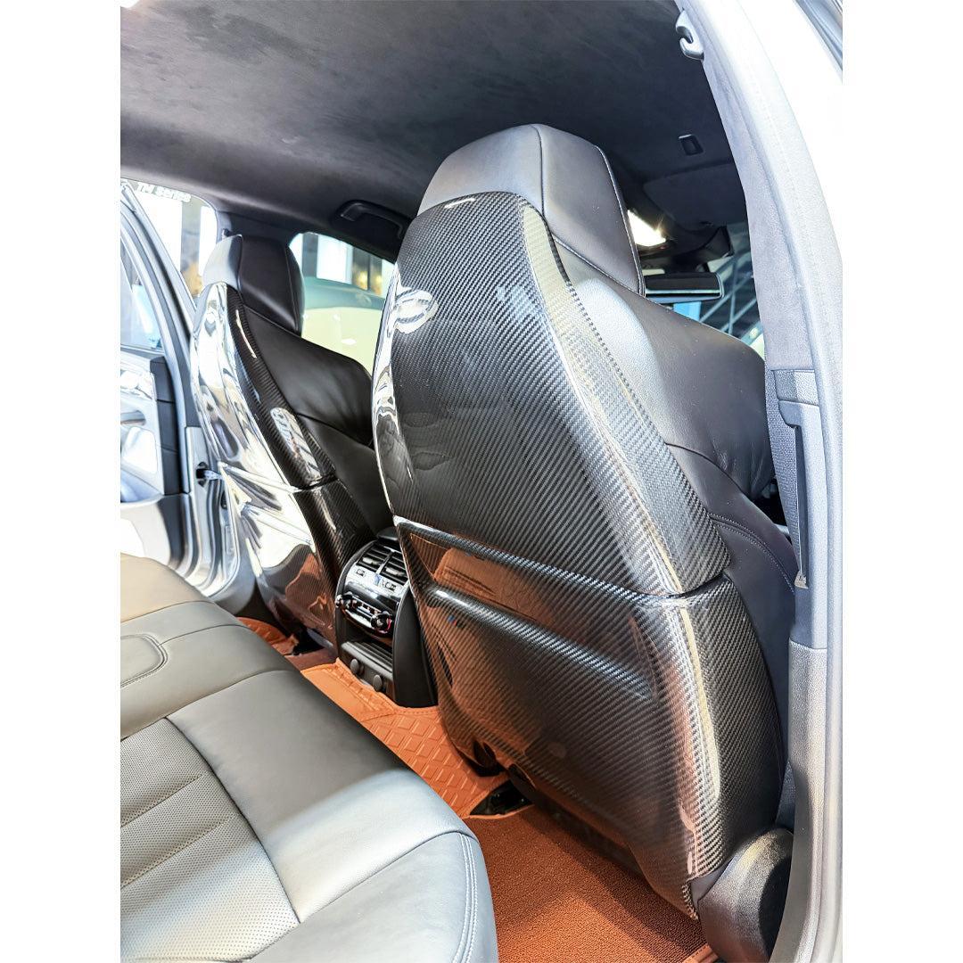 Full Carbon Fiber Seat Back Cover Set - BMW F90 M5