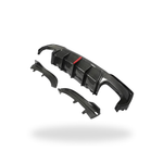 KB Style Carbon Fiber Rear Diffuser with Brake Light - BMW G22 4 Series