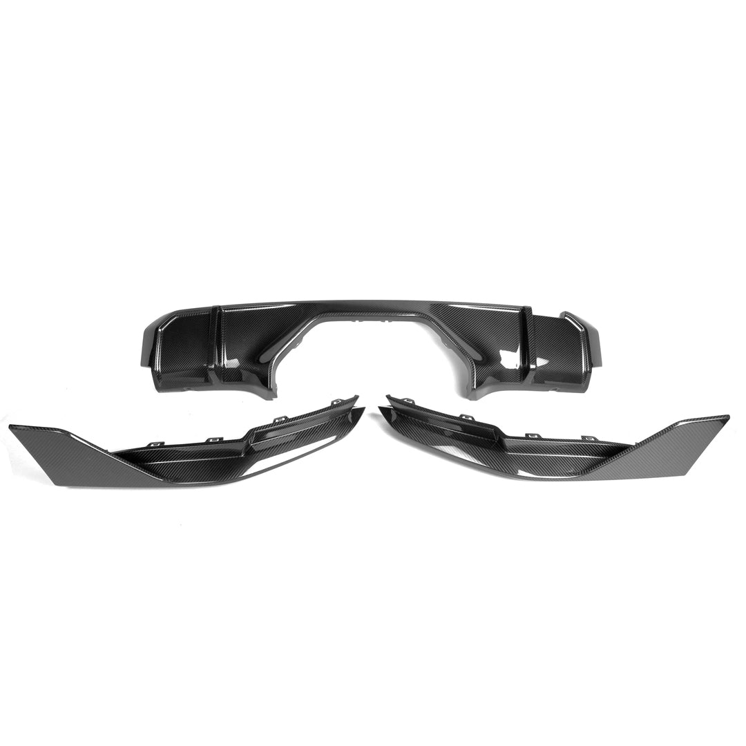 MP Exhaust Style Carbon Fiber Rear Diffuser - BMW G80 M3 & G82/G83 M4