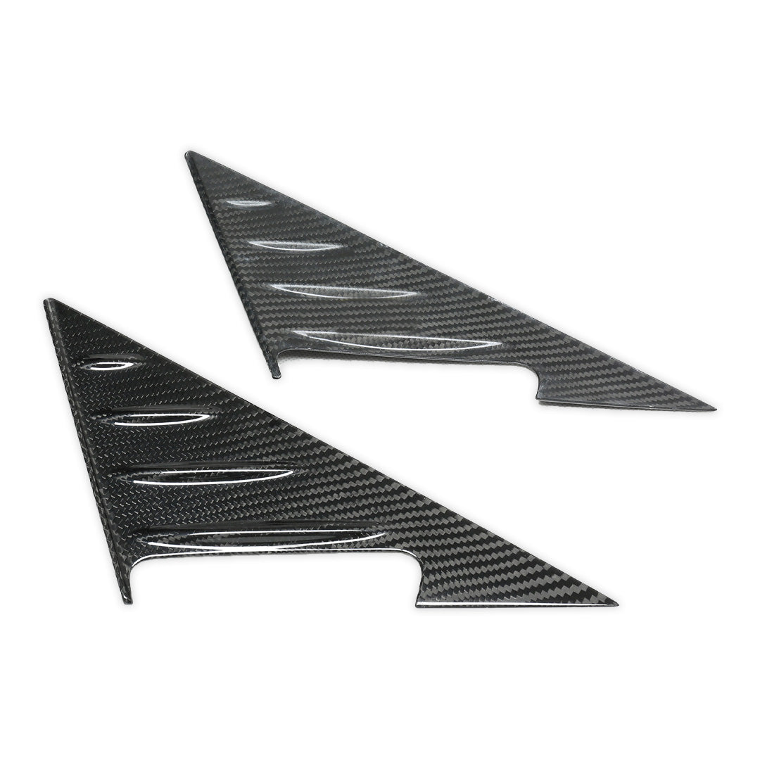 Carbon Fiber A-pillar Triangle Cover Trim Set - BMW G42 2 Series & G87 M2