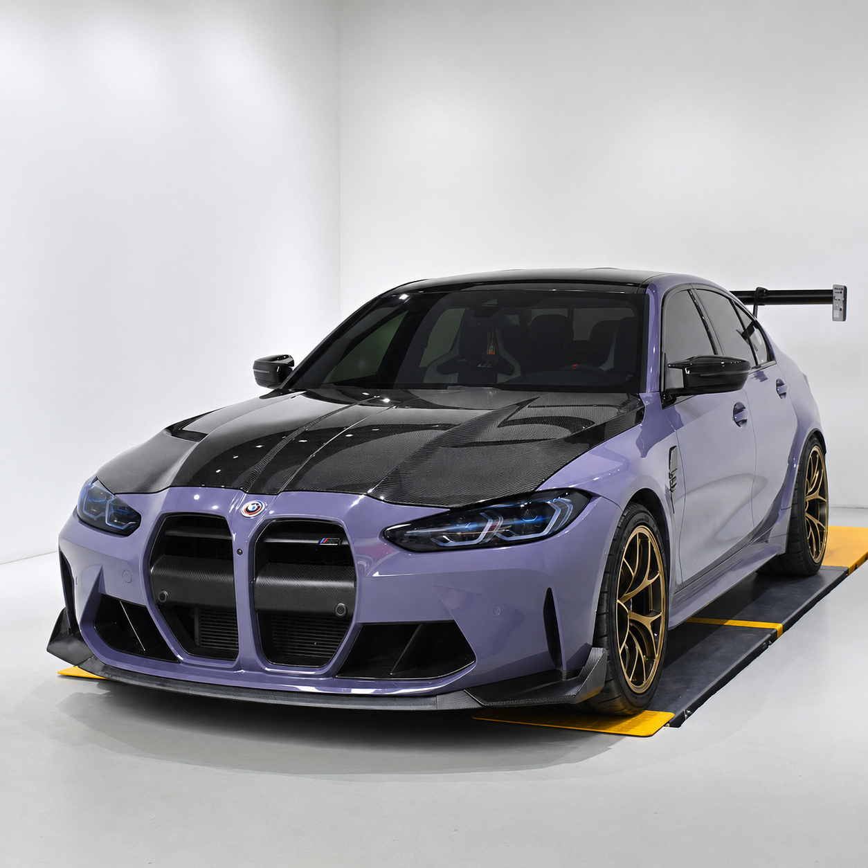 AD V2 Style Carbon Fiber Front Hood - BMW G80 M3 & G82/G83 M4