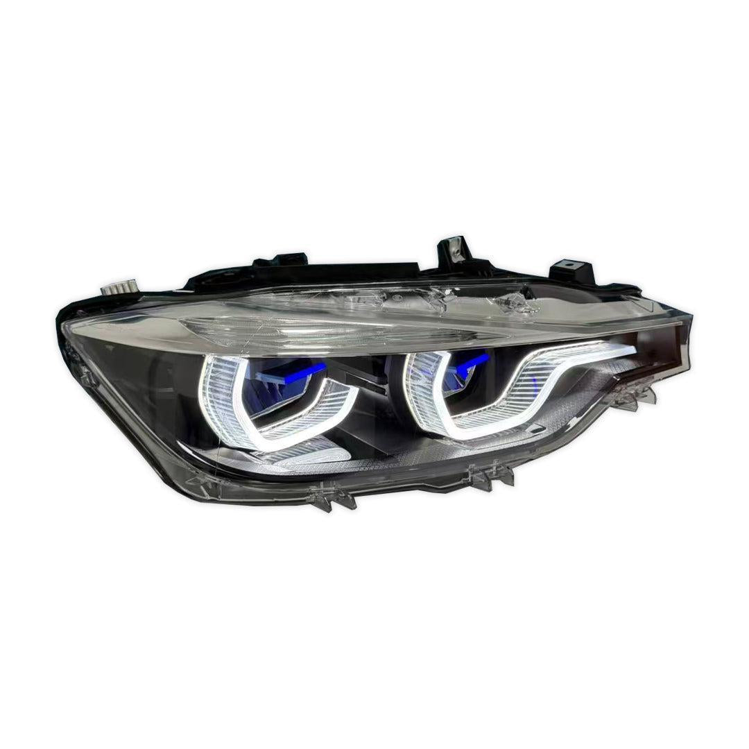 LCI Ikon Style LED Headlights with White/Yellow DRL - BMW F30 3 Series