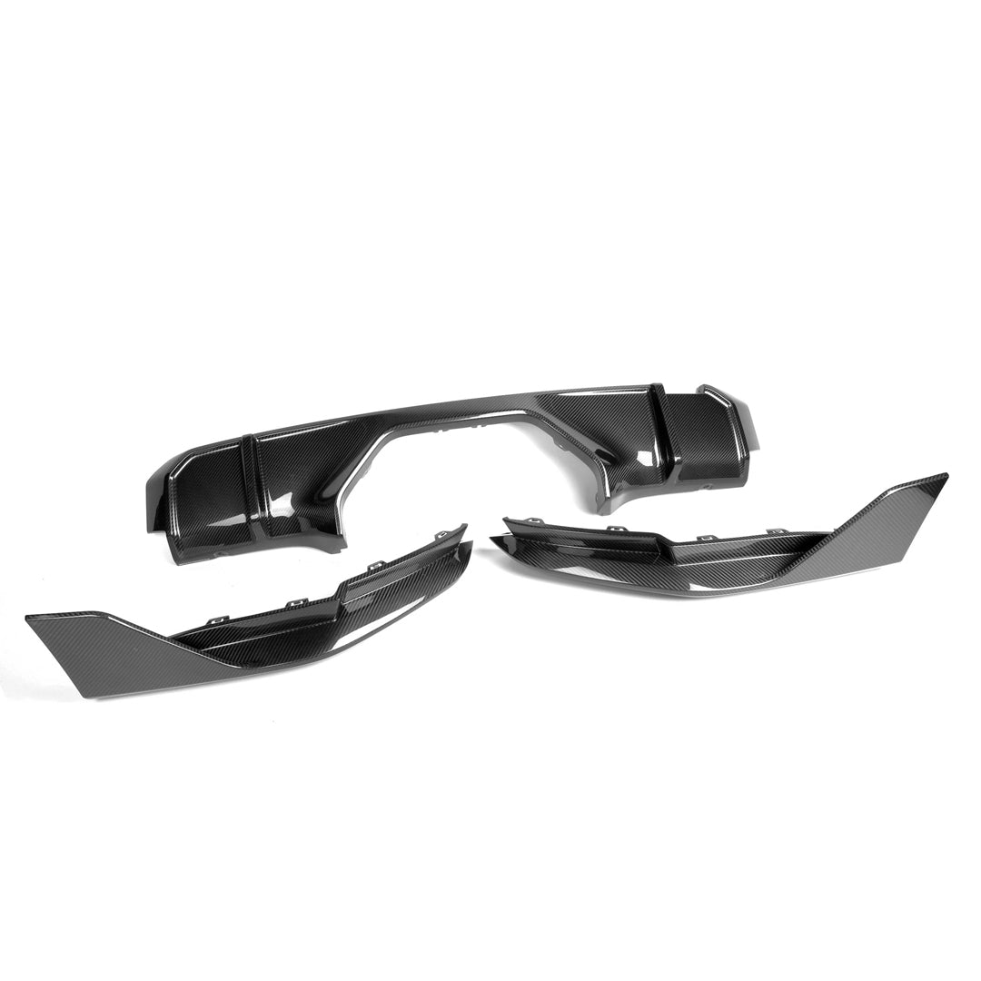 MP Exhaust Style Carbon Fiber Rear Diffuser - BMW G80 M3 & G82/G83 M4