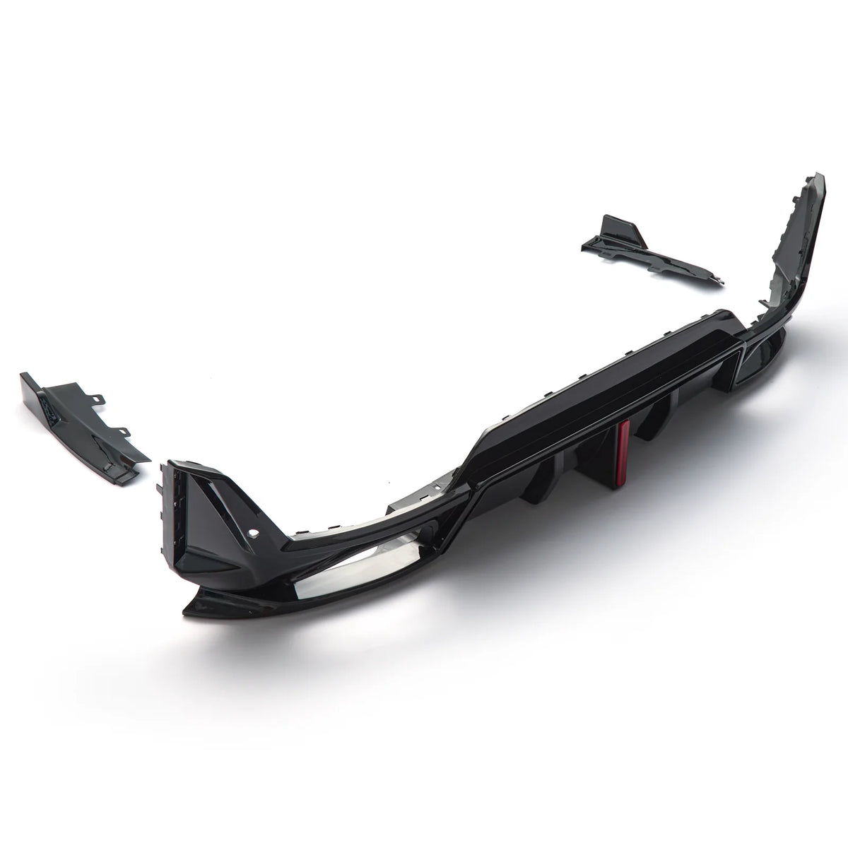 Gloss Black Rear Diffuser with Brake Light- BMW G20 3 Series