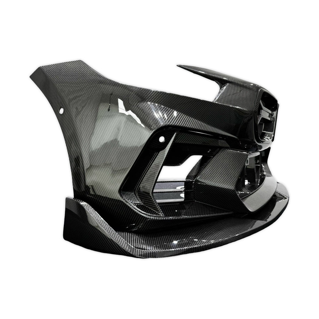 AD Style Full Carbon Fiber Front Bumper - BMW G87 M2