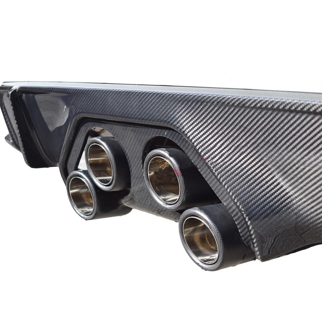 MP Exhaust Style Carbon Fiber Rear Diffuser - BMW G80 M3 & G82/G83 M4