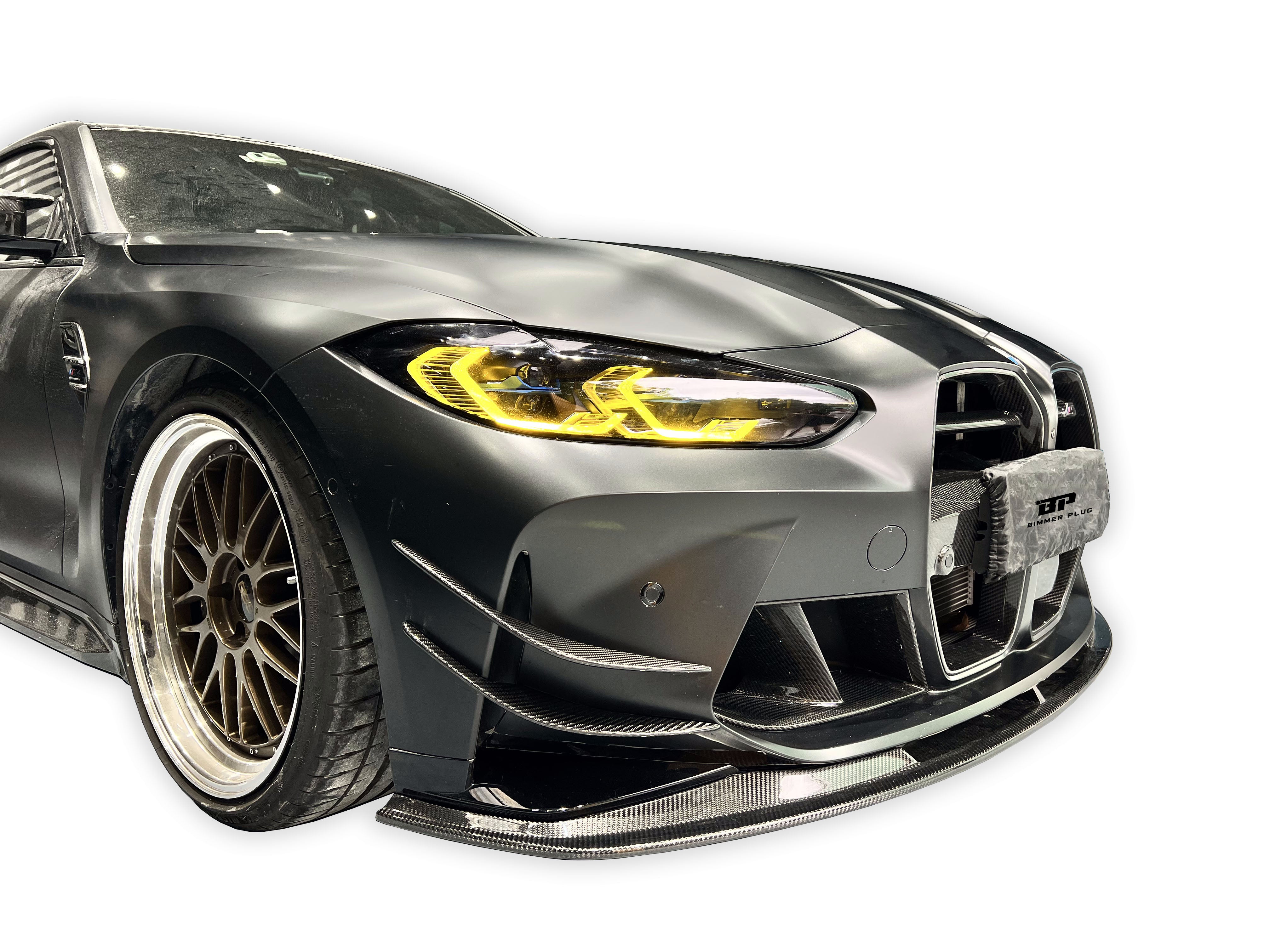 AC Style Carbon Fiber Front Canard - BMW G80 M3 & G82/G83 M4