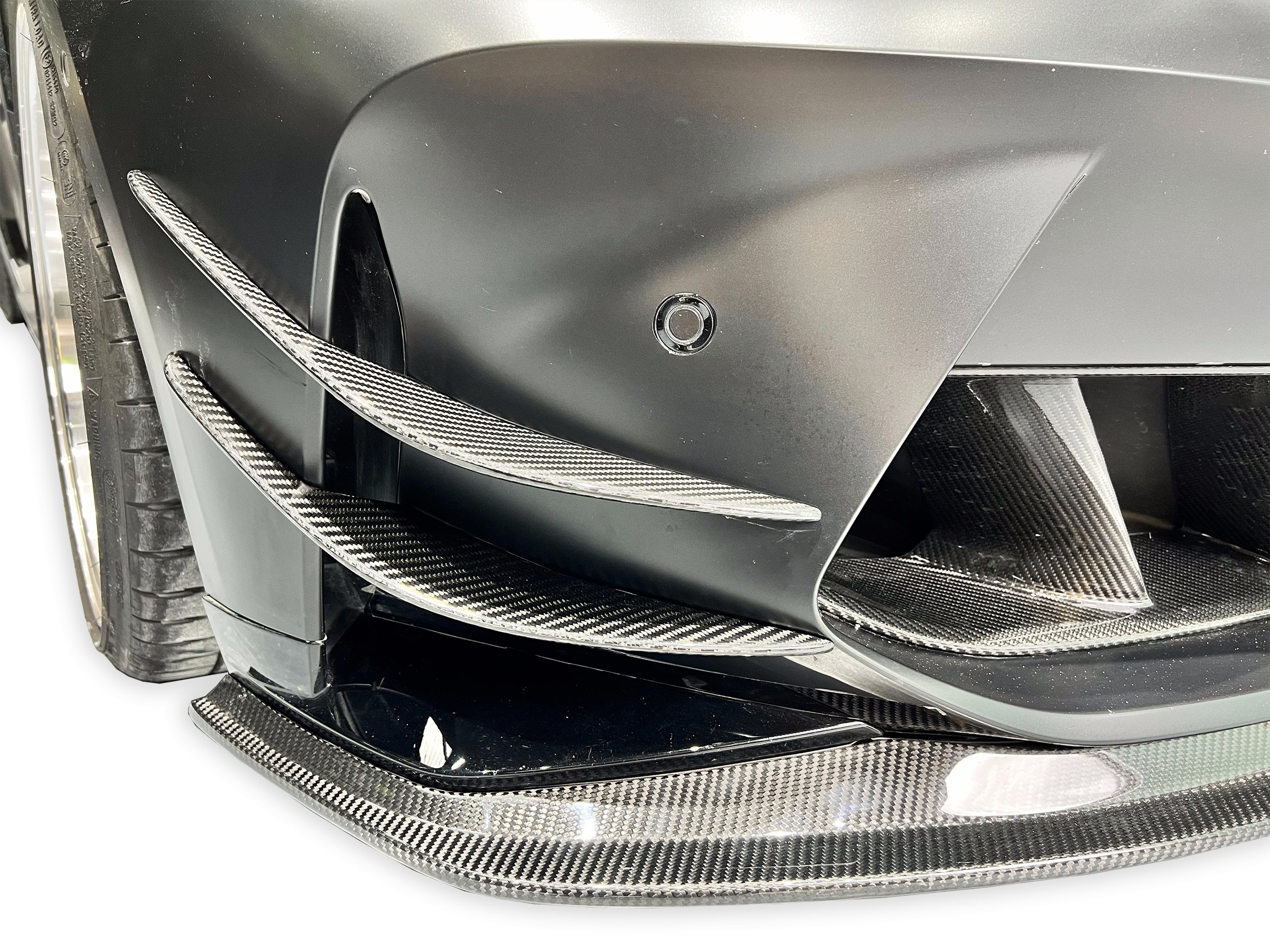 AC Style Carbon Fiber Front Canard - BMW G80 M3 & G82/G83 M4