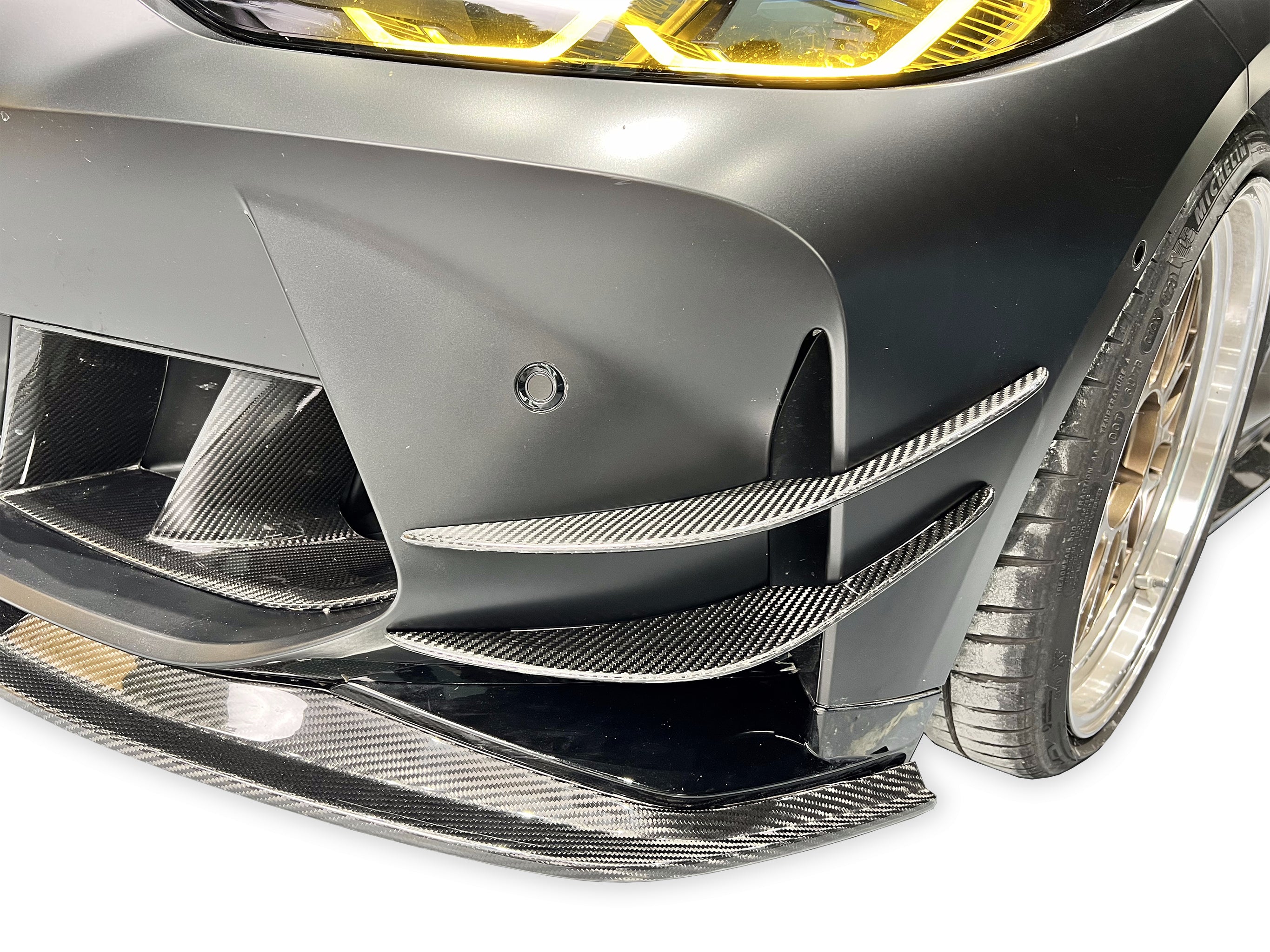 AC Style Carbon Fiber Front Canard - BMW G80 M3 & G82/G83 M4