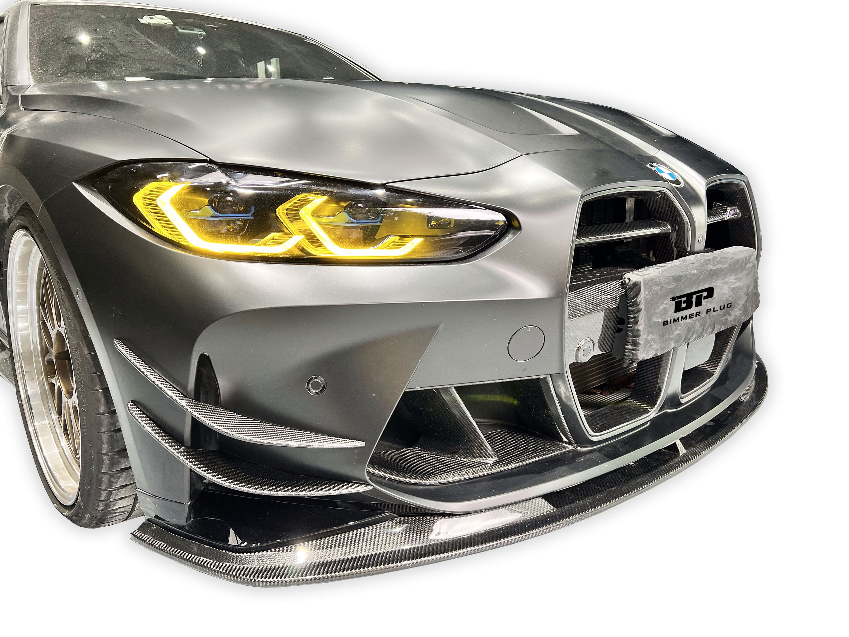 AC Style Carbon Fiber Front Canard - BMW G80 M3 & G82/G83 M4