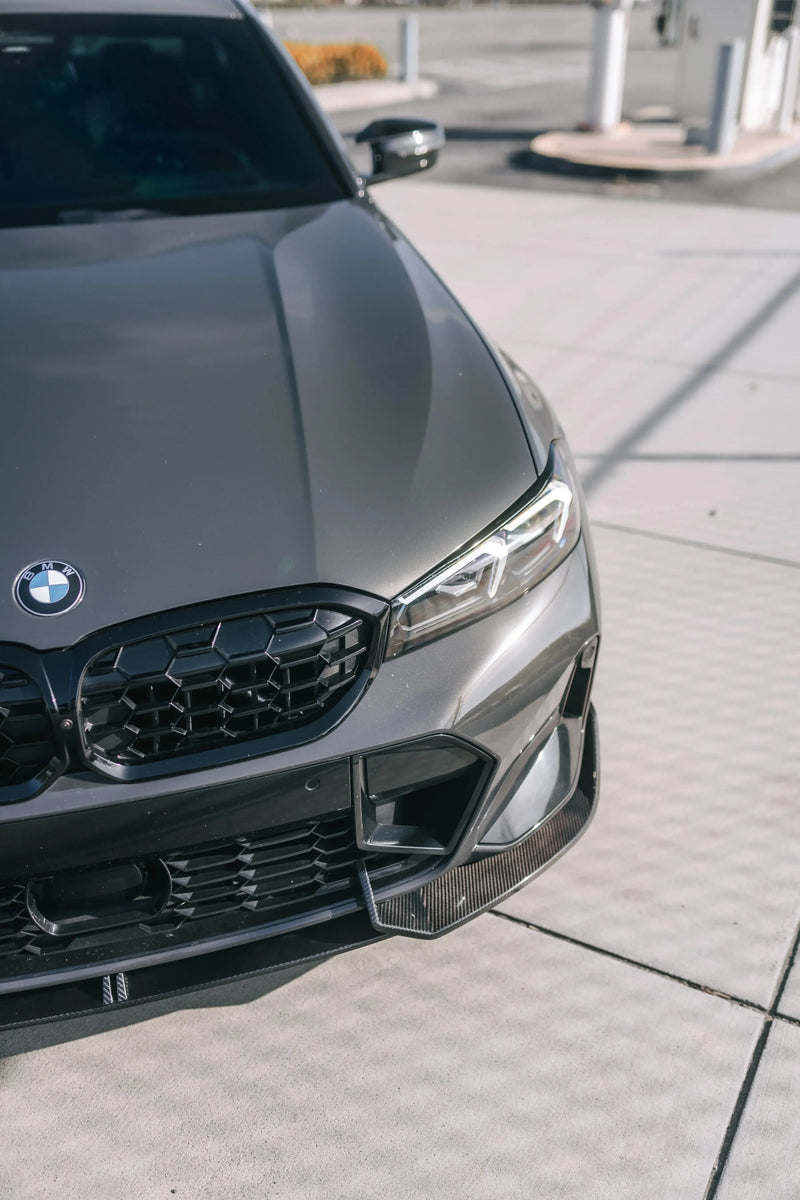 AD Style Carbon Fiber Front Lip - BMW G20 3 Series LCI