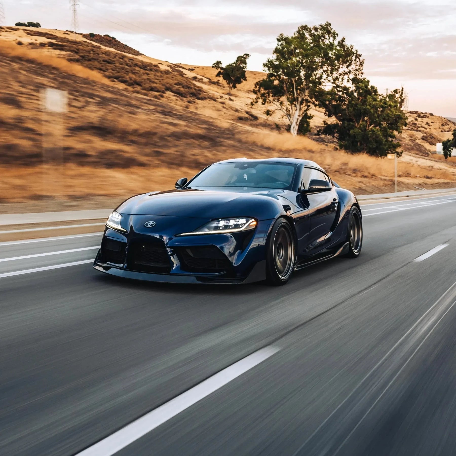 AG Style Carbon Fiber Front Lip - Toyota A90 GR Supra