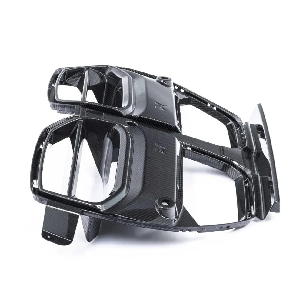 AN Style Carbon Fiber Front Grilles - BMW G80 M3 & G82/G83 M4
