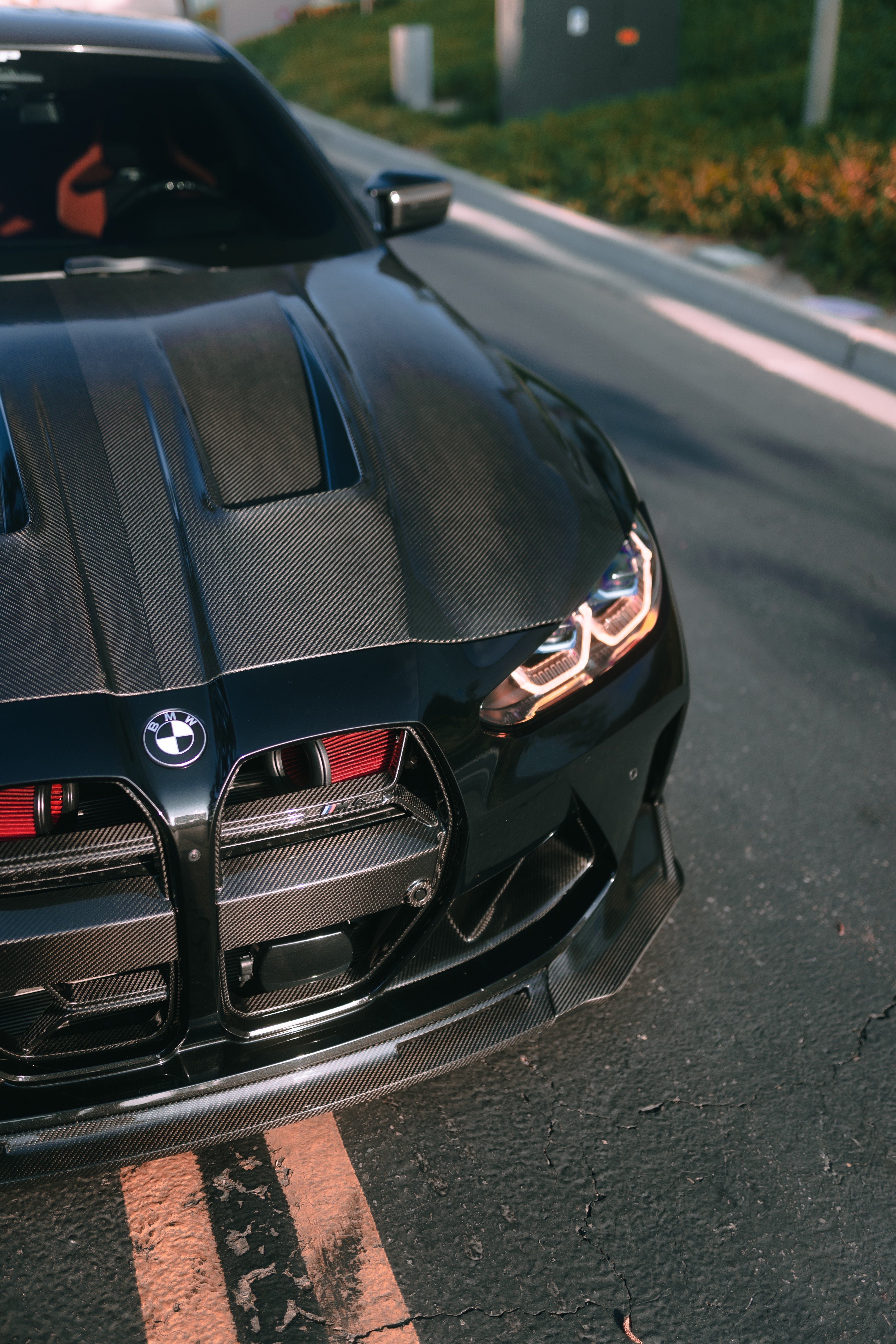 AN Style Carbon Fiber Front Hood - BMW G80 M3 & G82 / G83 M4