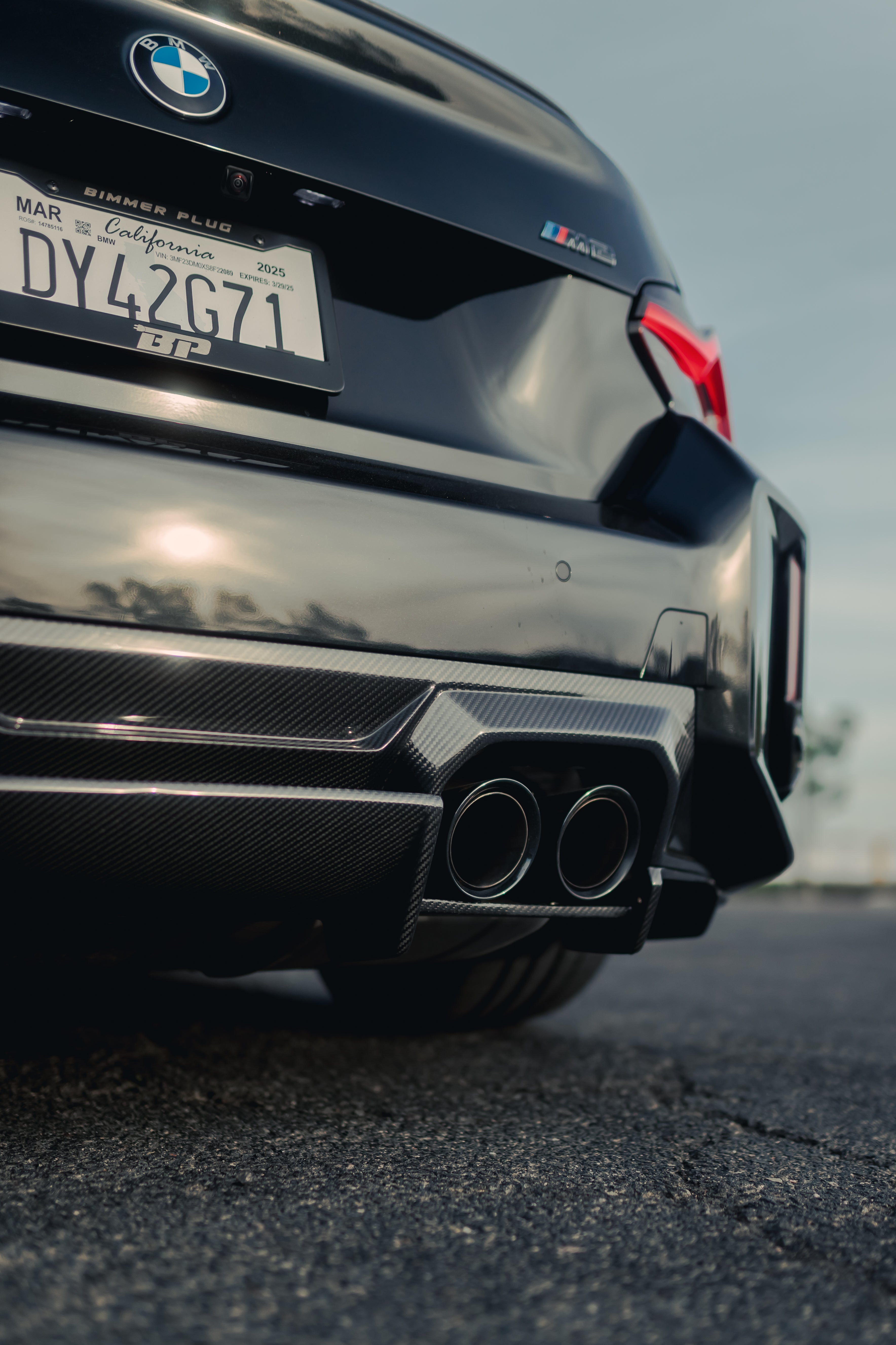 AN Style Carbon Fiber Rear Diffuser - BMW G87 M2