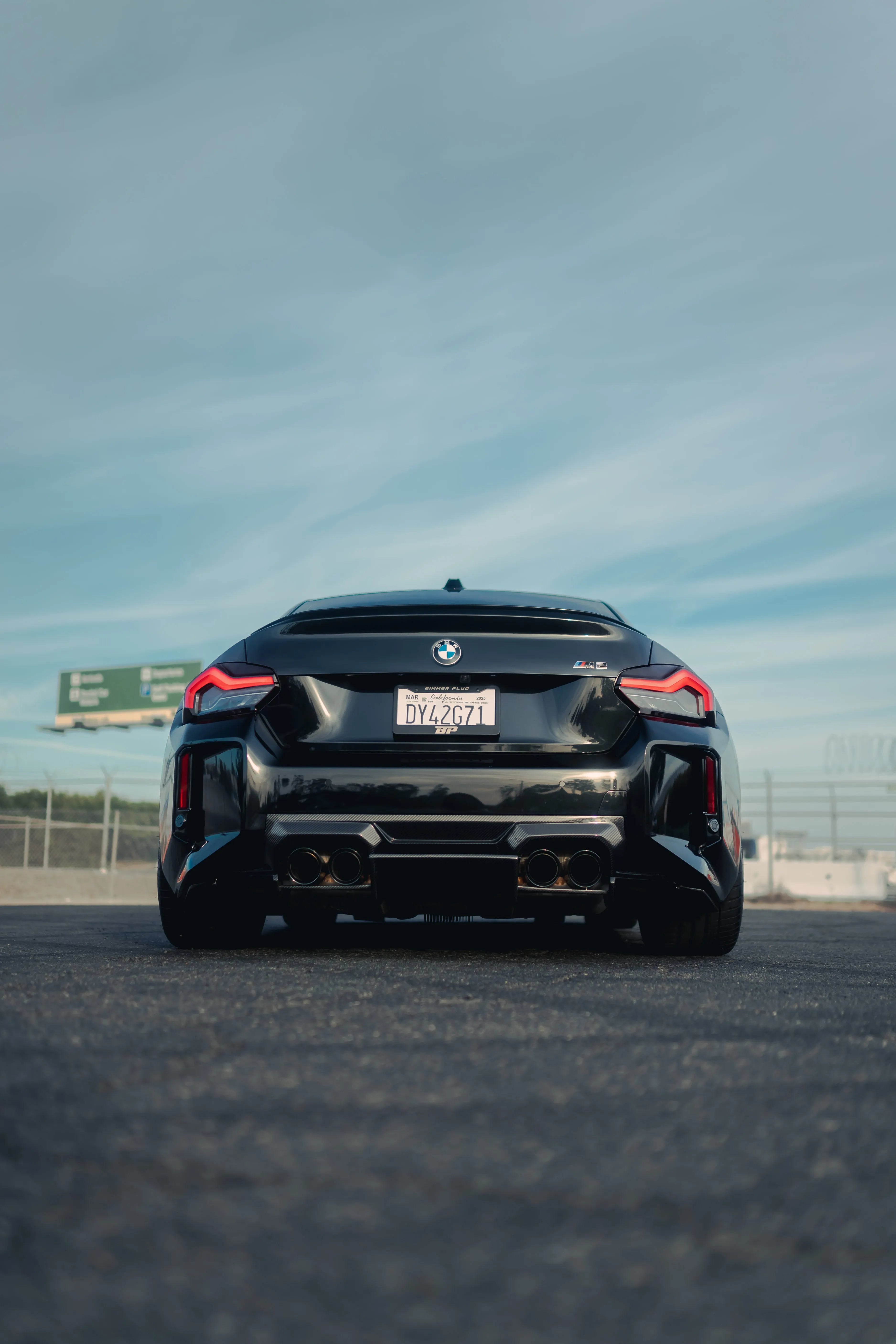 AN Style Carbon Fiber Rear Diffuser - BMW G87 M2