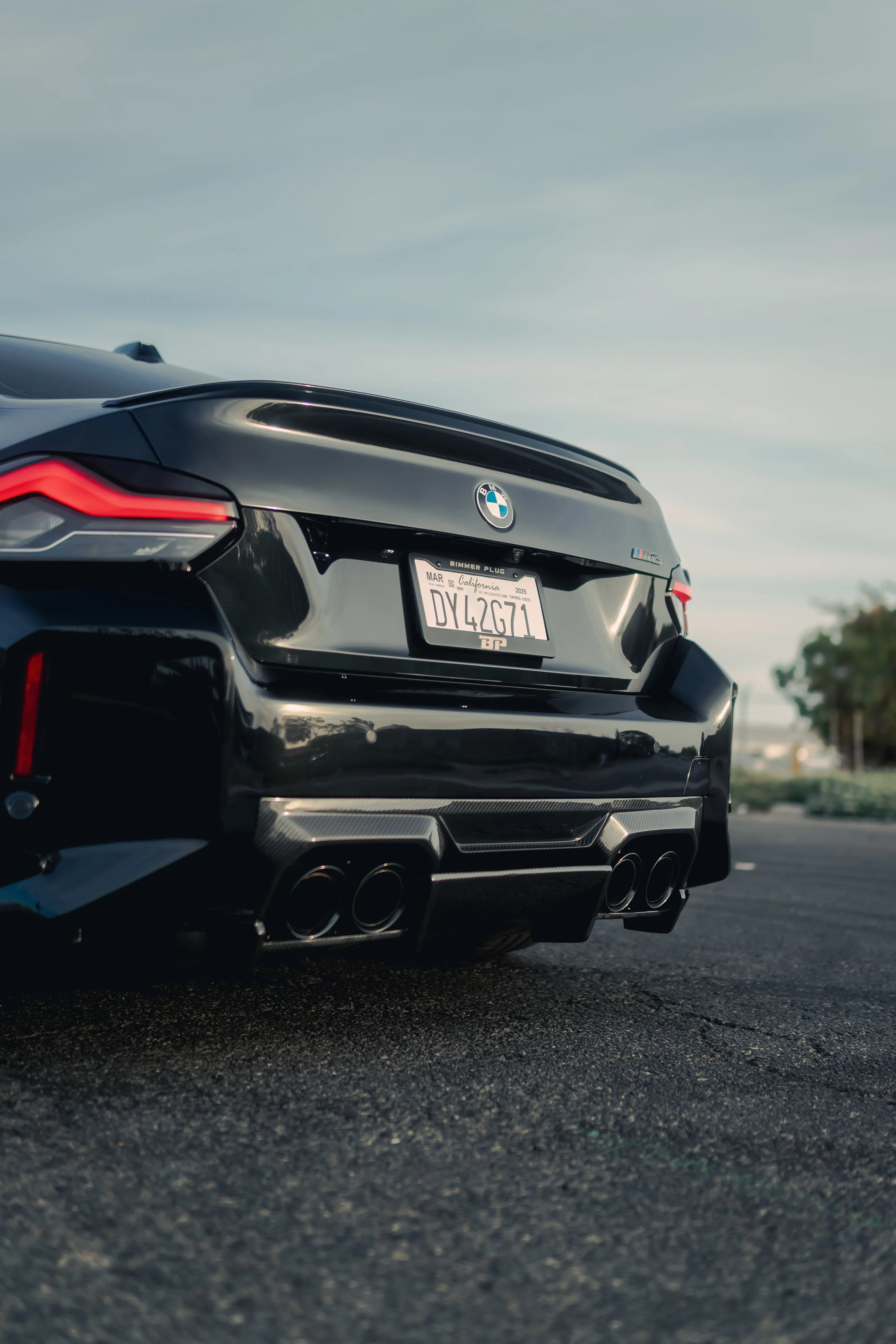 AN Style Carbon Fiber Rear Diffuser - BMW G87 M2