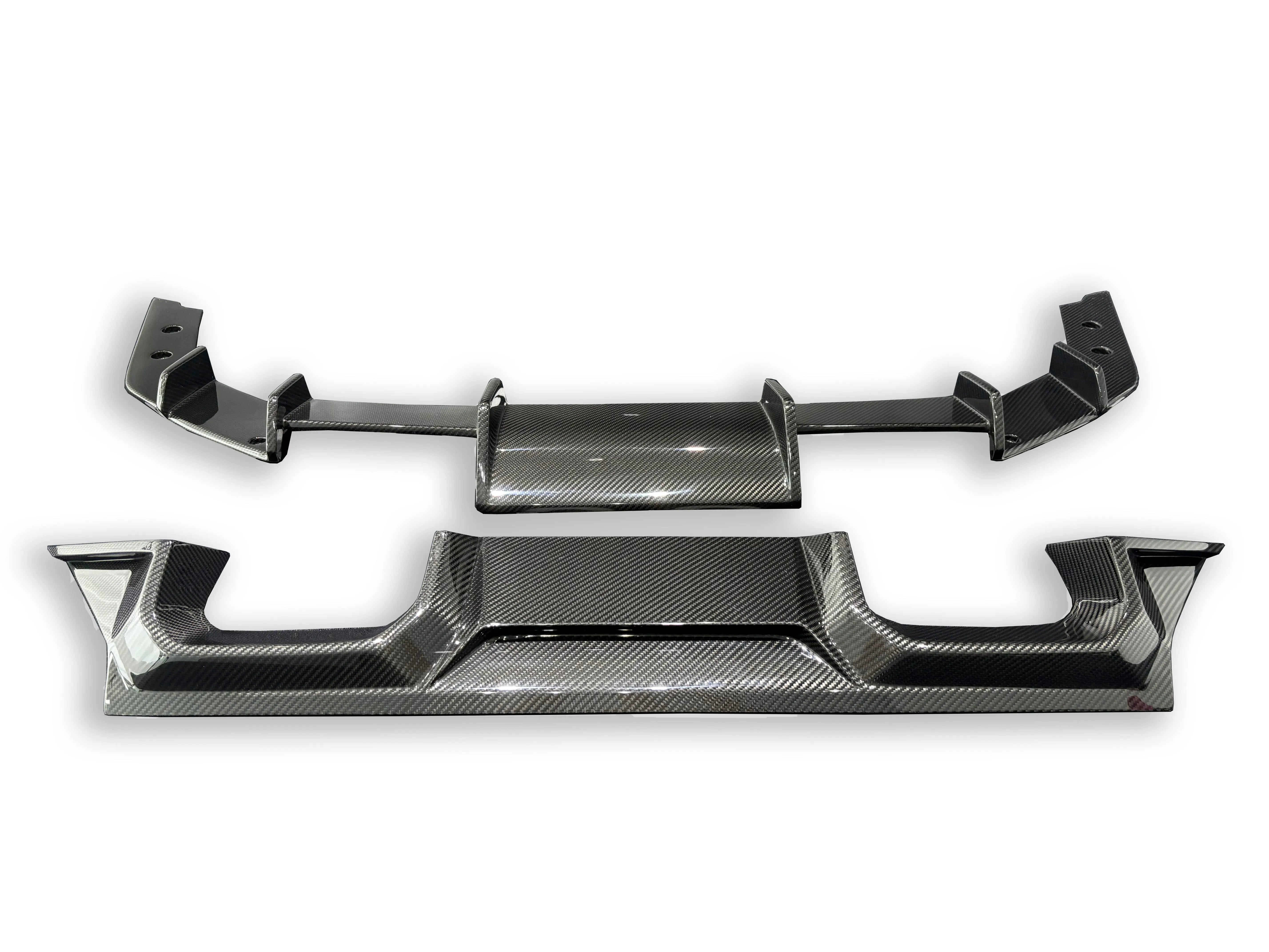 AN Style Carbon Fiber Rear Diffuser - BMW G87 M2