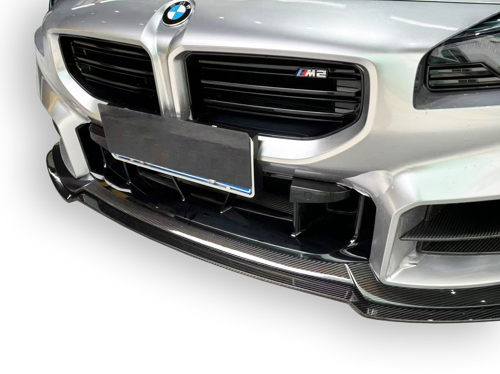 Alpha N Adjustable Style Carbon Fiber Front Lip - BMW G87 M2