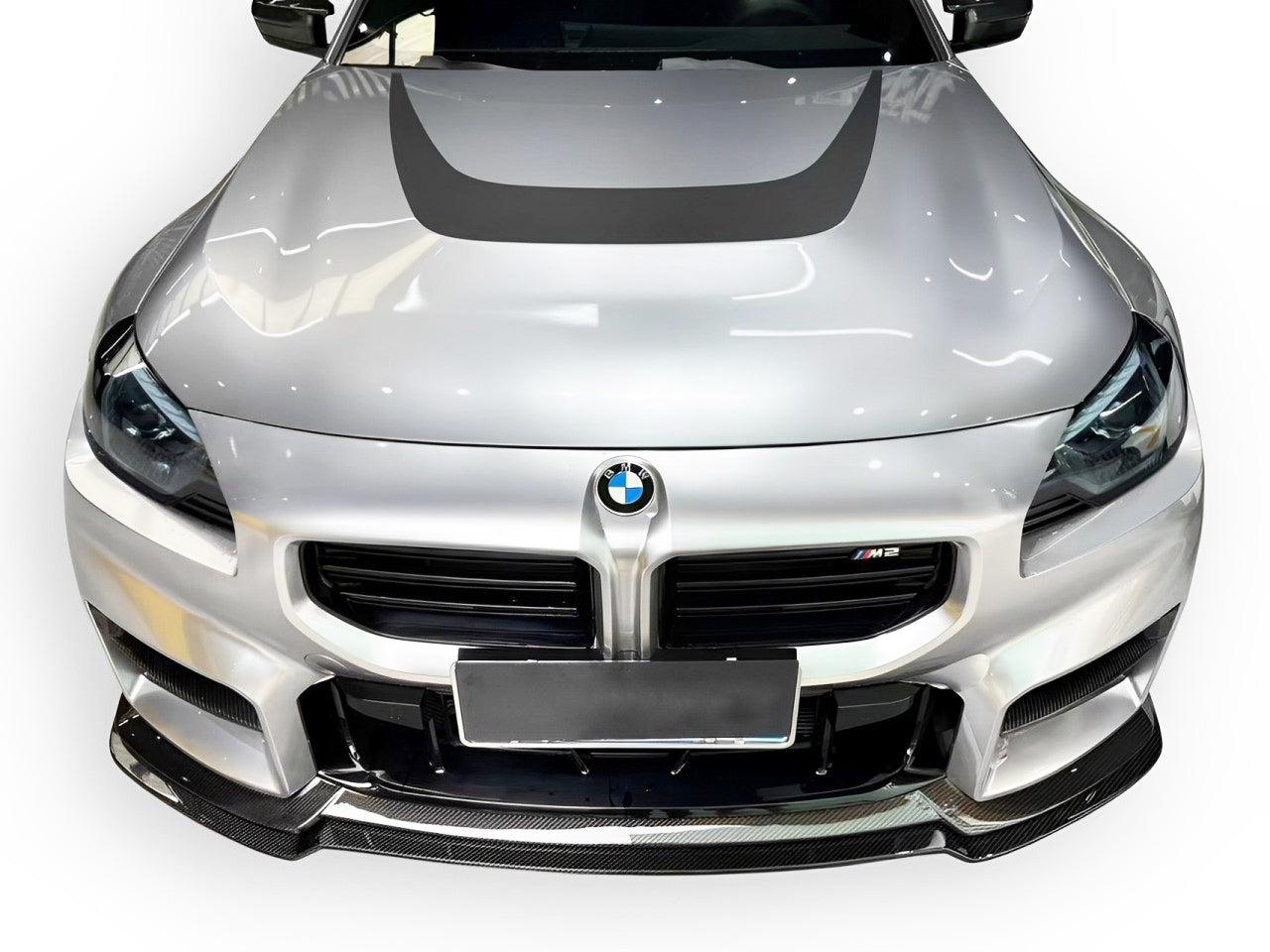 Alpha N Adjustable Style Carbon Fiber Front Lip - BMW G87 M2