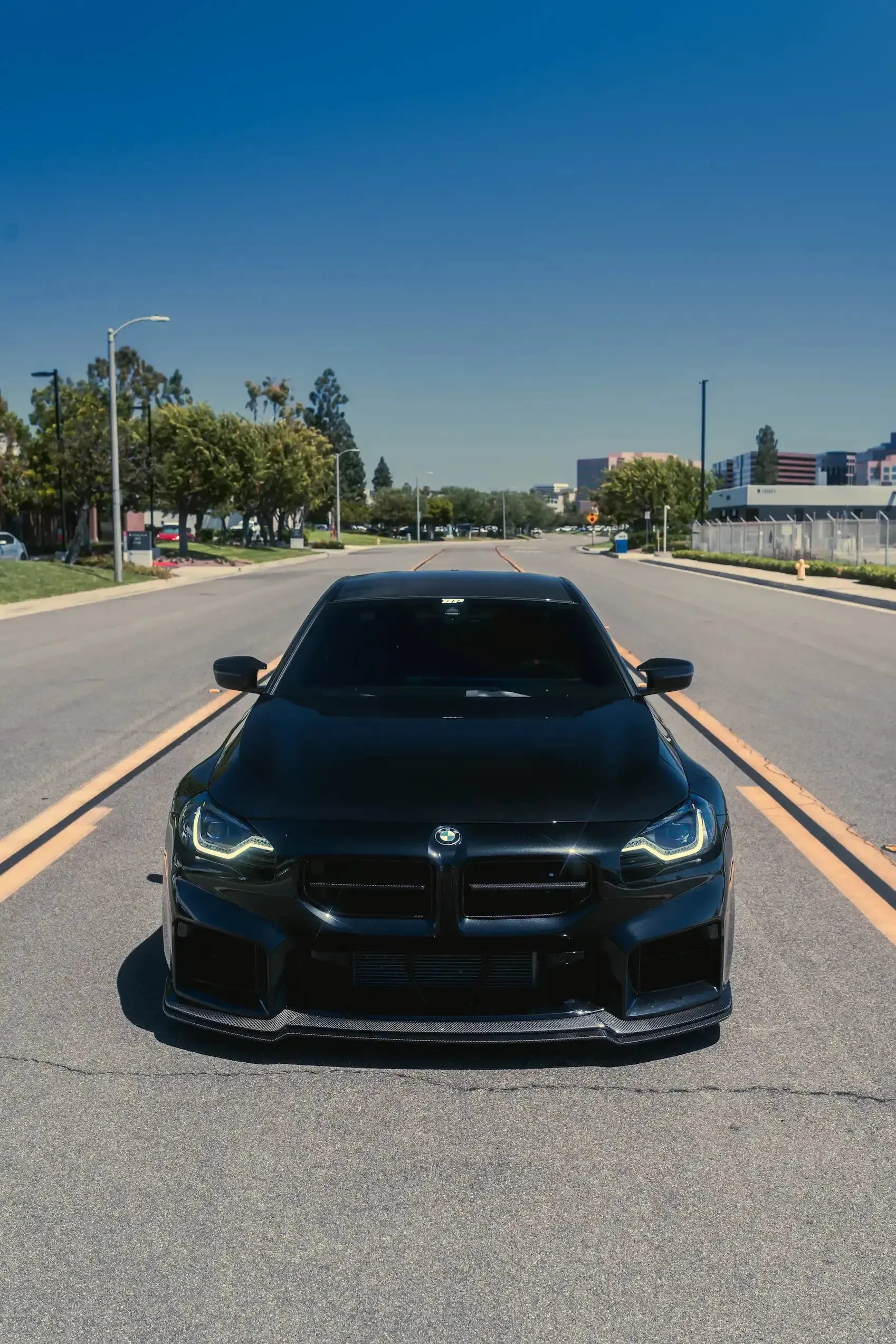 Alpha N Adjustable Style Carbon Fiber Front Lip - BMW G87 M2