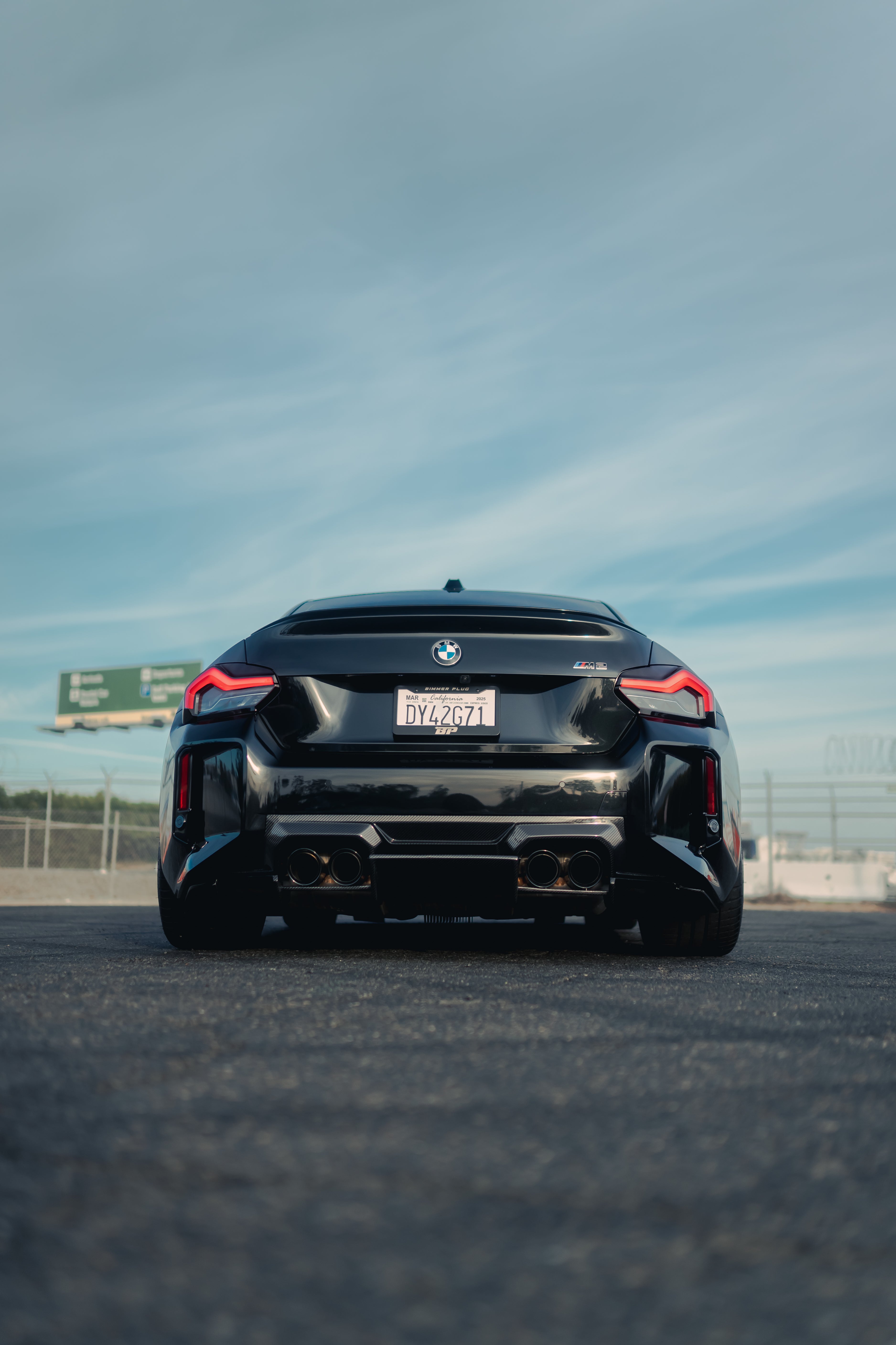 Alpha N Style Carbon Fiber Rear Diffuser - BMW G87 M2