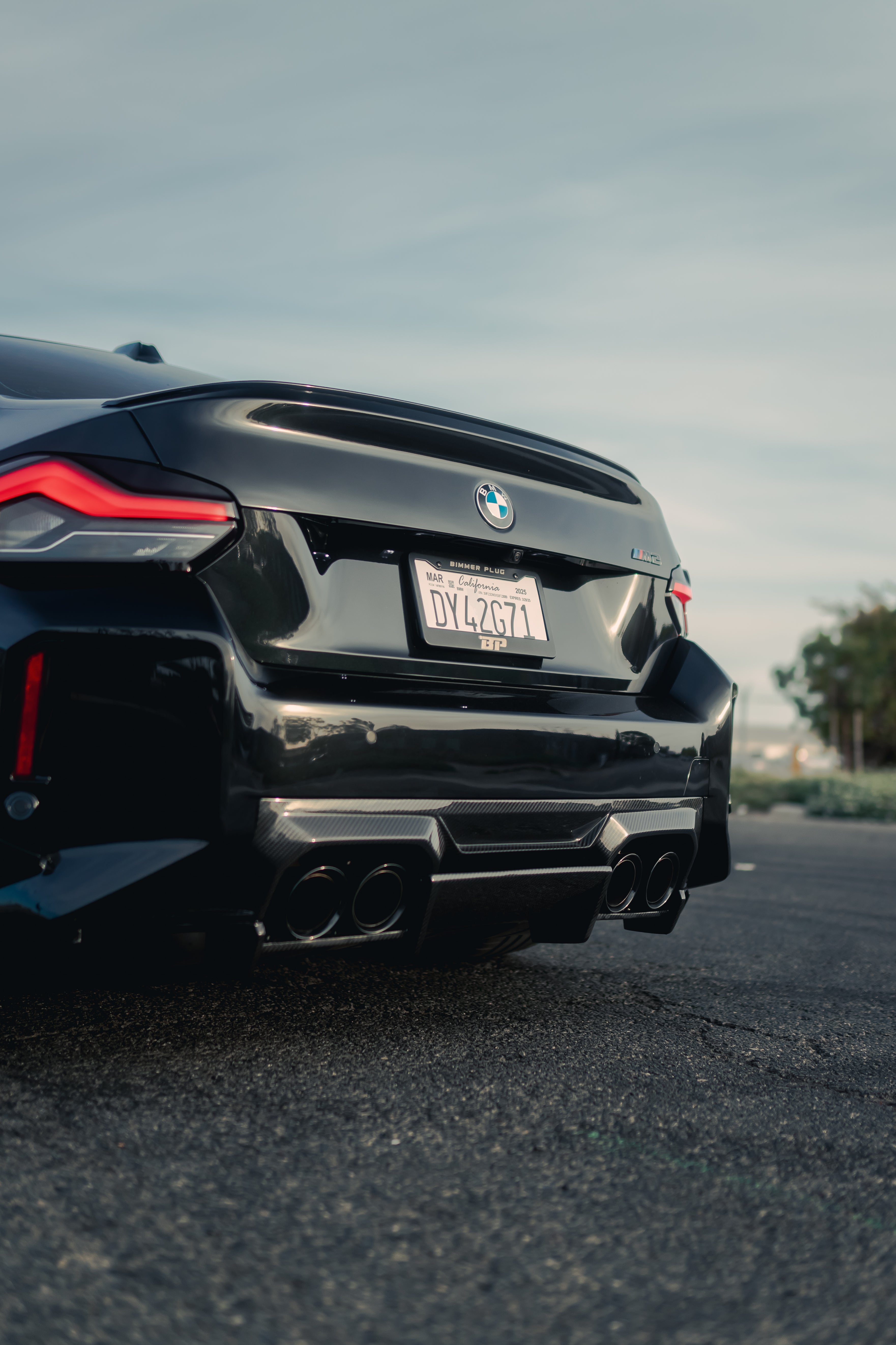 Alpha N Style Carbon Fiber Rear Diffuser - BMW G87 M2